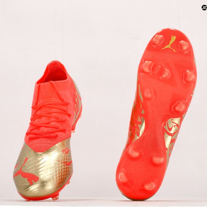 Παιδικά ποδοσφαιρικά παπούτσια PUMA Future Z 3.4 Neymar Jr. FG/AG πορτοκαλί/χρυσό 107107 01 13