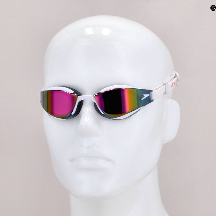 Speedo Fastskin Hyper Elite Mirror λευκό/οξειδωτικό γκρι/ροζ χρυσό γυαλιά κολύμβησης 68-12818F979 10