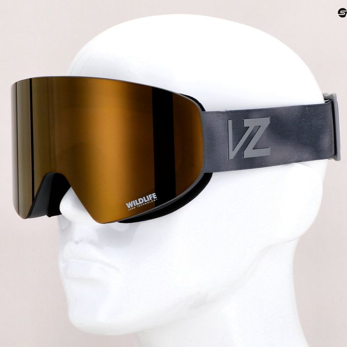 VonZipper Encore γκρι πουλί / άγρια φύση χάλκινο χρώμιο γυαλιά snowboard AZYTG00114-GRY 9