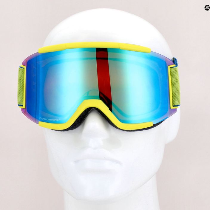 Smith Squad γυαλιά σκι κίτρινο νέον/χρωματοπόπ καθημερινό πράσινο καθρέφτη M00668 10