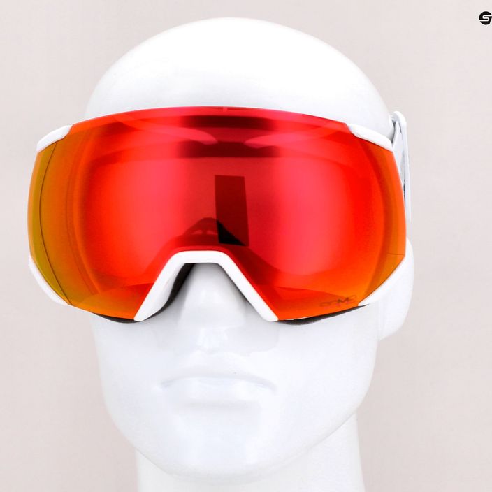 Γυαλιά σκι Salomon Radium λευκό/κόκκινη παπαρούνα Sigma L47005300 12
