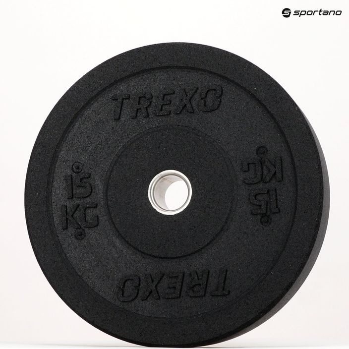 TREXO Ολυμπιακό βάρος προφυλακτήρα μαύρο TRX-BMP015 15 kg 11