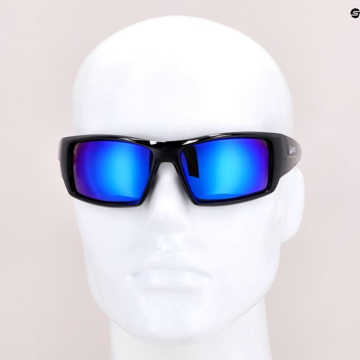 Γυαλιά ηλίου Ocean Aruba γυαλιστερό μαύρο/revo μπλε 3201.1 8