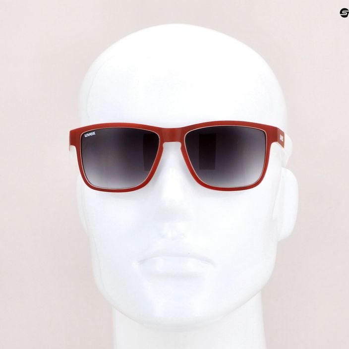 UVEX γυαλιά ηλίου Lgl 39 κόκκινο ματ λευκό/ασημί καθρέφτης ασημί υποβαθμισμένο S5320123816 7
