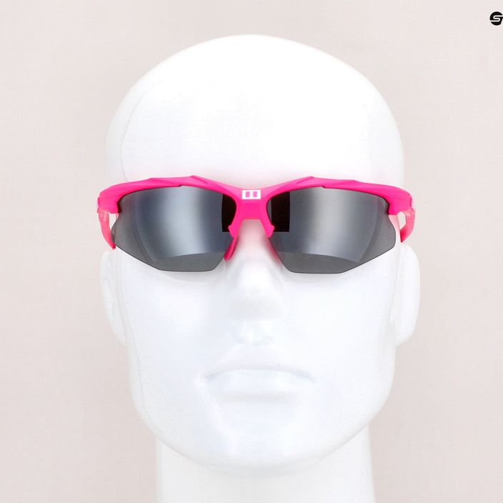 Bliz Hybrid Small ροζ/καπνός ασημένιος καθρέφτης γυαλιά ποδηλασίας 52808-41 8