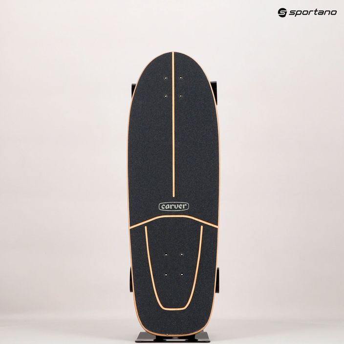 Surfskate skateboard Carver C7 Raw 31.25" Knox Phoenix 2022 Πλήρες μαύρο και κόκκινο C1013011133 11