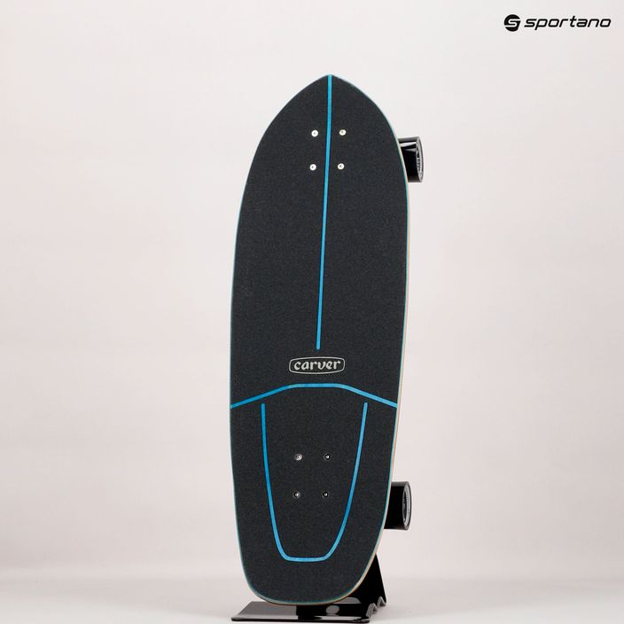 Surfskate skateboard Carver C7 Raw 31" JOB Blue Tiger 2022 Πλήρες μπλε και ροζ C1013011140 15