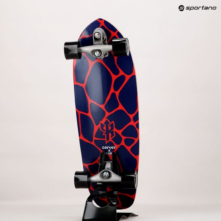Surfskate skateboard Carver C7 Raw 31" Kai Lava 2022 Πλήρες κόκκινο-μωβ C1013011142 18