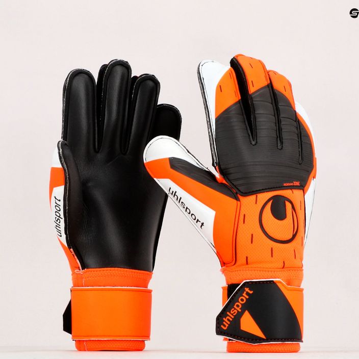 Γάντια τερματοφύλακα Uhlsport Soft Resist+ πορτοκαλί και λευκό 101127501 9