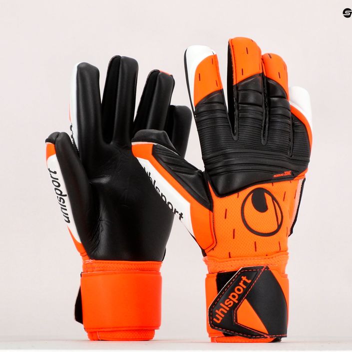 Γάντια τερματοφύλακα Uhlsport Super Resist+ Hn πορτοκαλί και λευκό 101127301 9