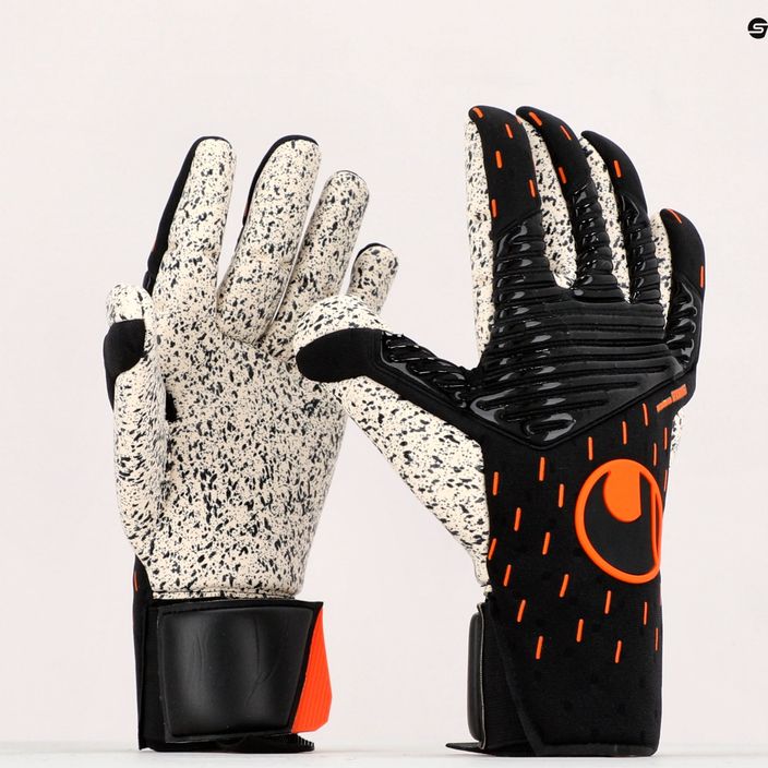 Uhlsport Speed Contact Supergrip+ Finger Surround γάντια τερματοφύλακα μαύρα και λευκά 101126001 9