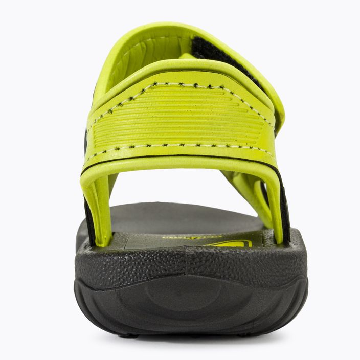 RIDER Basic Sandal V Baby μαύρα/νεοκίτρινα σανδάλια 6