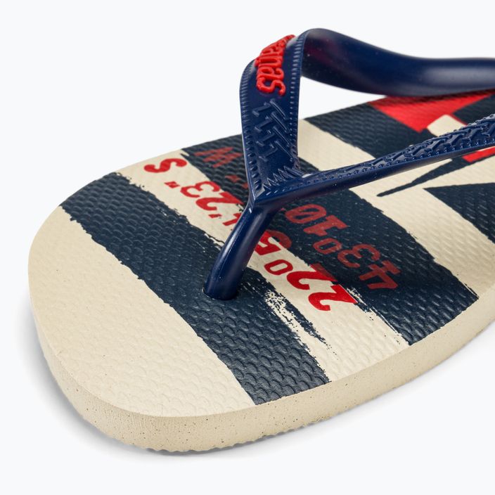 Havaianas Top Nautical σαγιονάρες μπεζ ψάθινες / ναυτικό μπλε / κόκκινο ρουμπινί 7