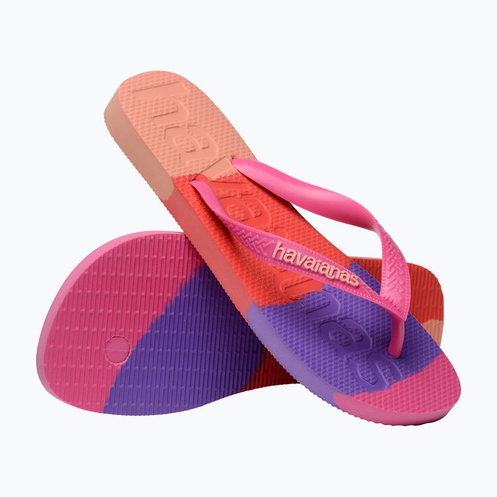 Havaianas Top Logomania Colors II ροζ σαγιονάρες flux 12