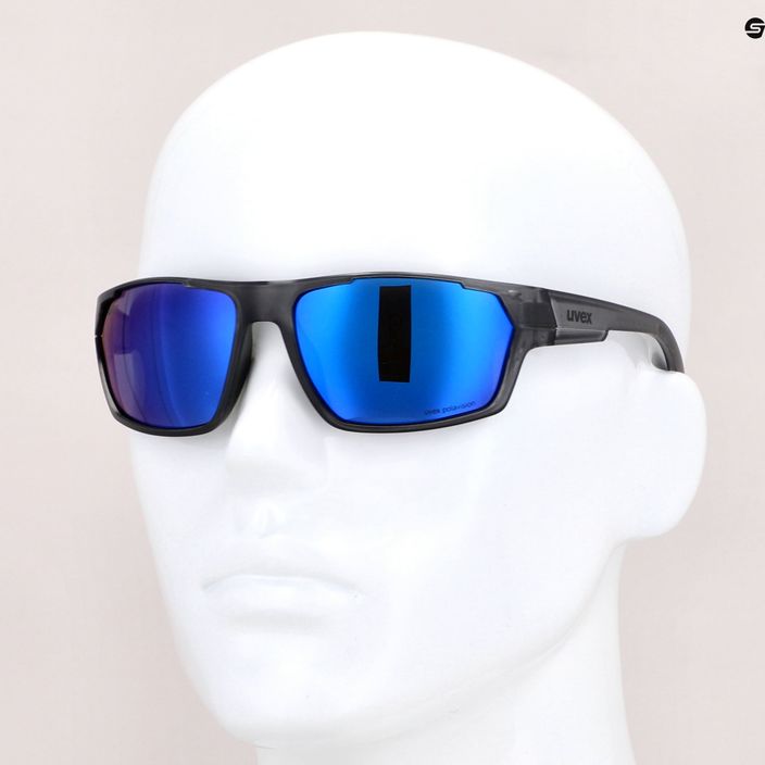 UVEX Sportstyle 233 P smoke mat/polavision mirror blue γυαλιά ποδηλασίας S5320975540 5