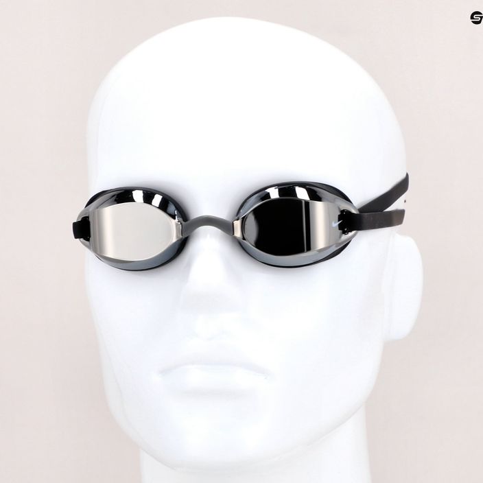 Ασημί γυαλιά κολύμβησης Nike Legacy Mirror NESSA178-040 6