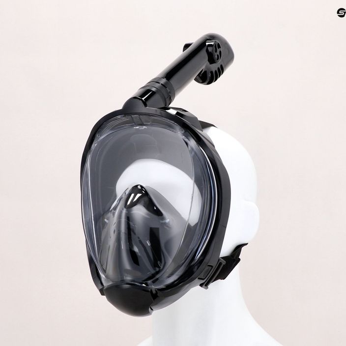 AQUASTIC σετ κατάδυσης με αναπνευστήρα Fullface μάσκα + πτερύγια μαύρο SMFA-01SC 23