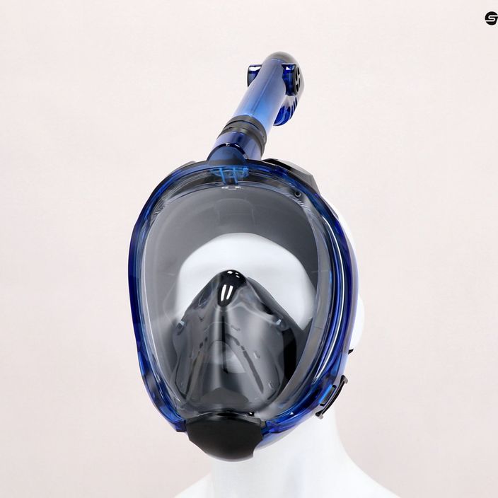 AQUASTIC σετ κατάδυσης με αναπνευστήρα Fullface μάσκα + πτερύγια μπλε SMFA-01SN 18