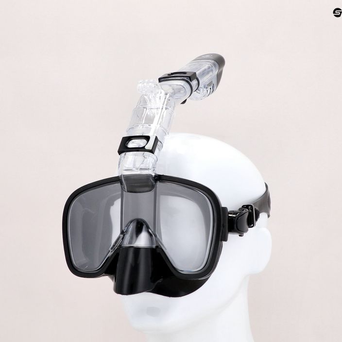 Σετ αναπνευστήρα AQUASTIC Μάσκα + αναπνευστήρας μαύρο SMFK-01SC 21