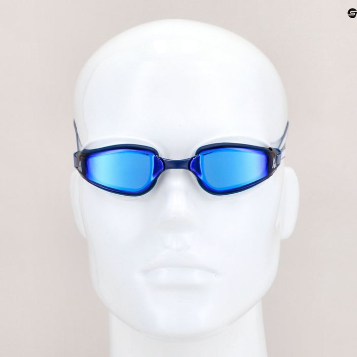 Γυαλιά κολύμβησης Aquasphere Fastlane μπλε/λευκό/μπλε καθρέφτης EP2994009LMB 5