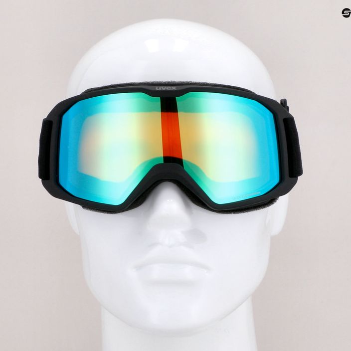 Γυαλιά σκι UVEX Elemnt FM μαύρο ματ/καθρέφτης πράσινο lasergold lite 55/0/640/2030 12