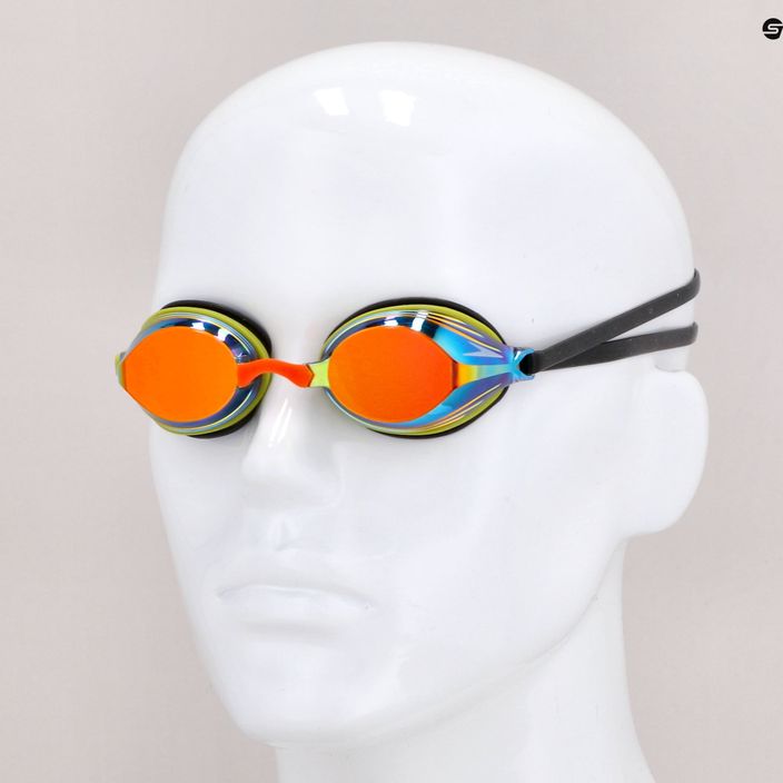 Speedo Vengeance Mirror γυαλιά κολύμβησης atomic lime/μαύρο/χρυσό φωτιάς 68-11324G789 6