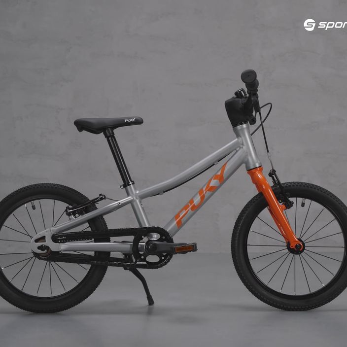 PUKY LS Pro 16 ασημί-πορτοκαλί ποδήλατο 4420 9