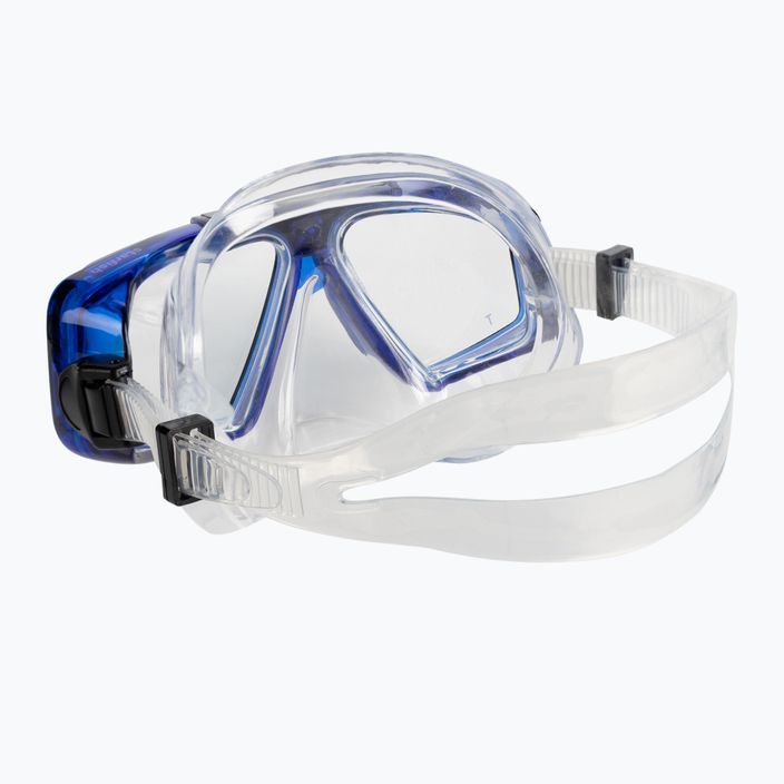 Mares Starfish '12 σετ κατάδυσης μάσκα + αναπνευστήρας μπλε/καθαρό 411740 4