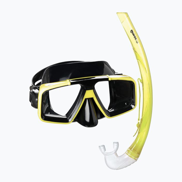 Mares Starfish '12 σετ κατάδυσης μάσκα + αναπνευστήρας μαύρο/κίτρινο 411740 8