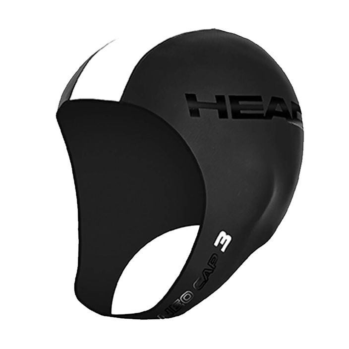 HEAD Neo 3 μαύρο/λευκό καπέλο κολύμβησης 2