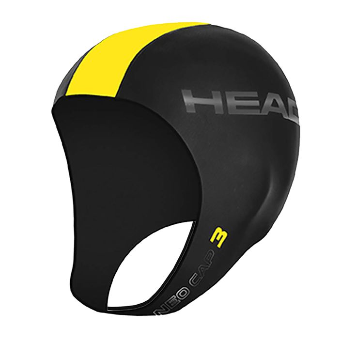 HEAD Neo 3 καπέλο κολύμβησης μαύρο/κίτρινο 2