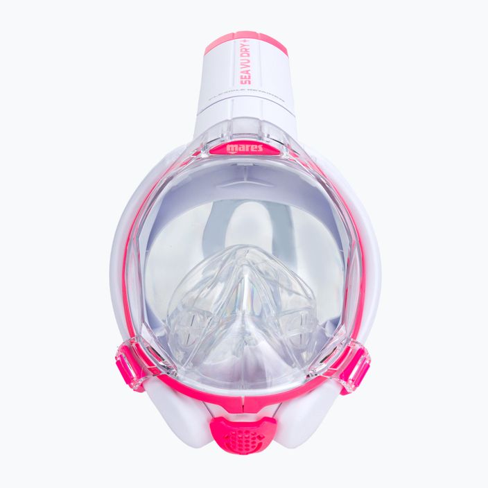 Mares Sea VU Dry + ροζ και λευκή μάσκα κατάδυσης 411260 2