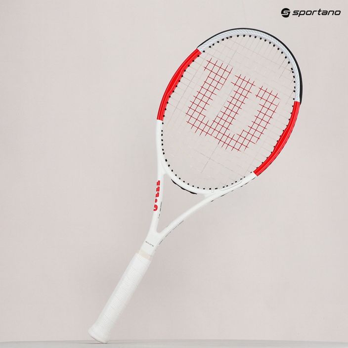 Wilson Six.One Team 95 Cvr ρακέτα τένις κόκκινο και λευκό WRT73640U 8