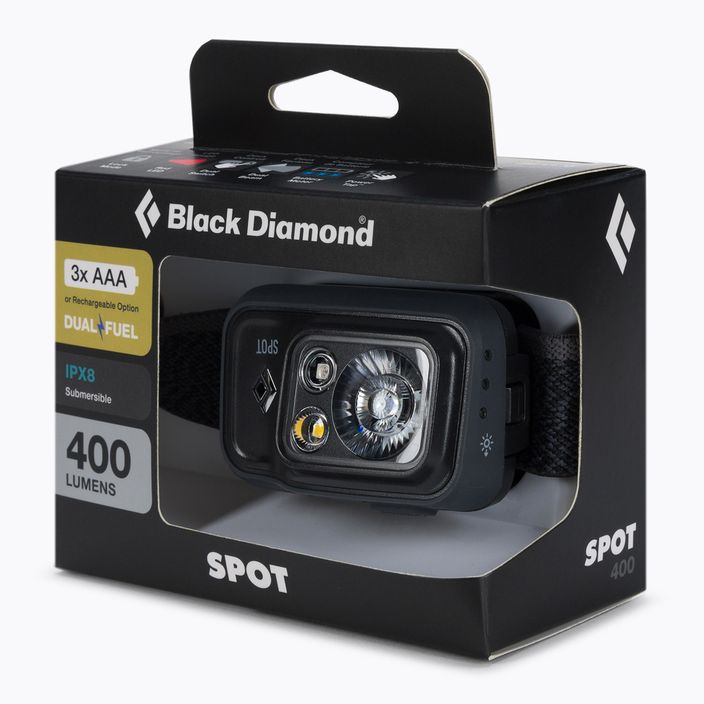 Black Diamond Spot 400 φακός κεφαλής γκρι BD6206720004ALL1