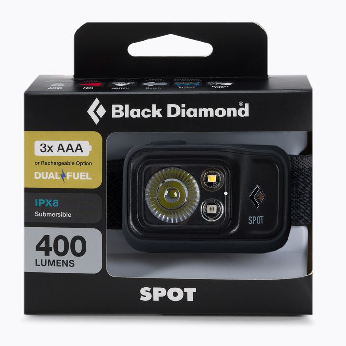 Black Diamond Spot 400 φακός κεφαλής γκρι BD6206720004ALL1 2