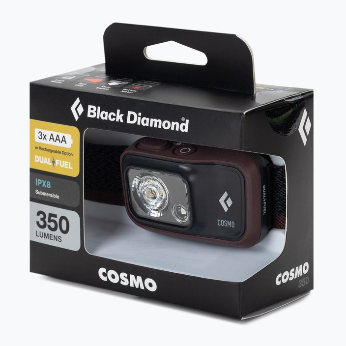 Black Diamond Cosmo 350 καφέ φακός κεφαλής BD6206736018ALL1