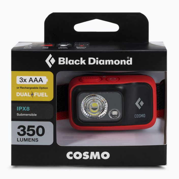 Black Diamond Cosmo 350 φακός κεφαλής κόκκινος BD6206738001ALL1 2