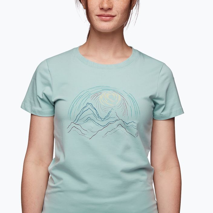 Γυναικείο t-shirt για trekking Black Diamond Summit Scribble μπλε AP7301224012XSM1 3