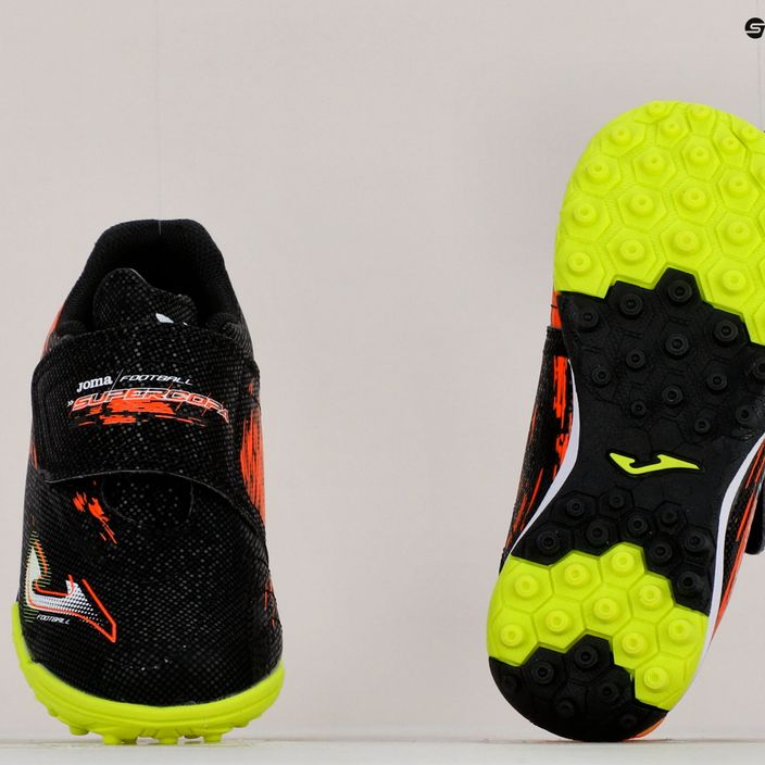 Joma Super Copa TF παιδικά ποδοσφαιρικά παπούτσια μαύρο/πορτοκαλί 16