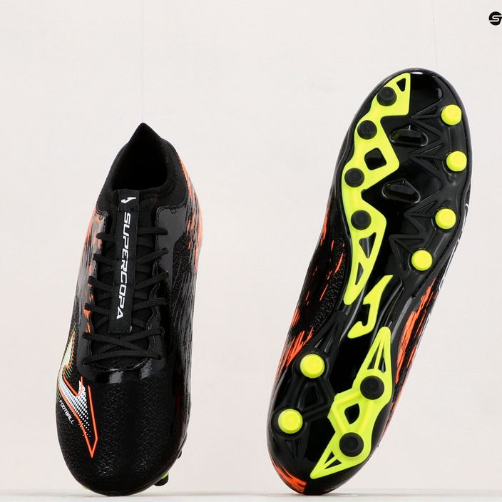 Joma Super Copa FG μαύρο/κοραλί ανδρικά ποδοσφαιρικά παπούτσια 13