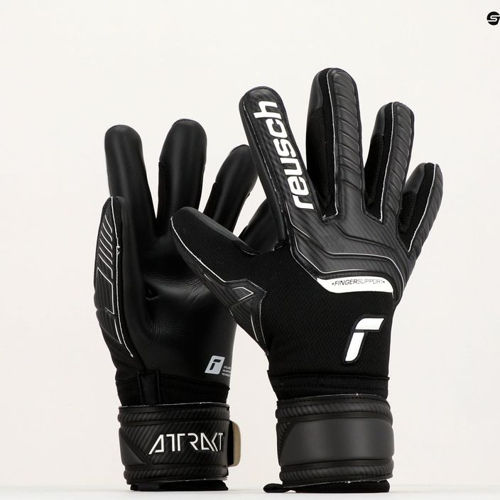 Reusch Attrakt Infinity Finger Support Γάντια τερματοφύλακα μαύρα 5270720-7700 10