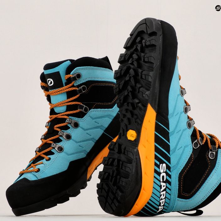 Γυναικείες μπότες πεζοπορίας SCARPA Mescalito TRK GTX τυρκουάζ-μαύρο 61050 18