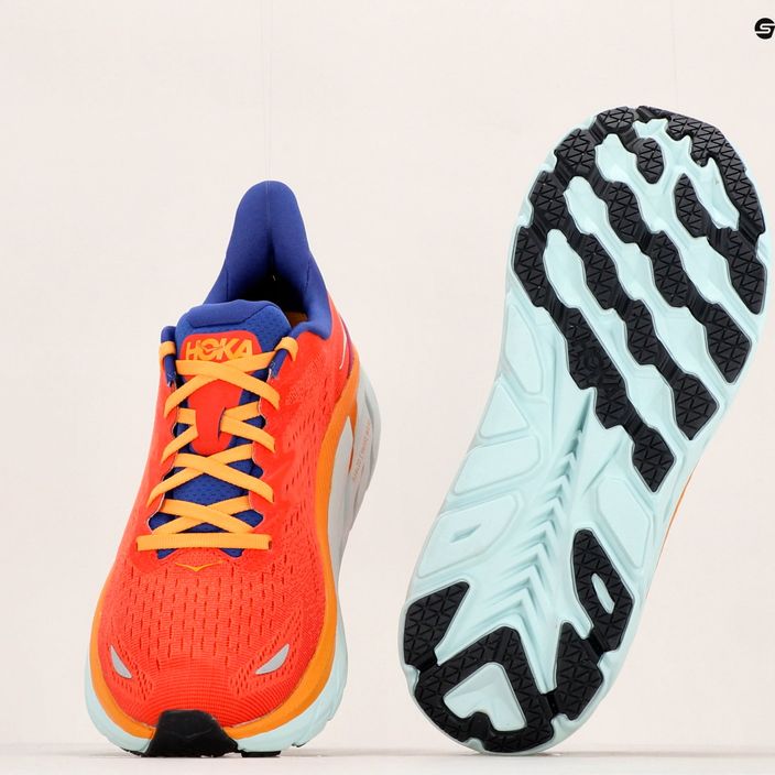 HOKA ανδρικά παπούτσια για τρέξιμο Clifton 8 πορτοκαλί 1119393-FBLN 17