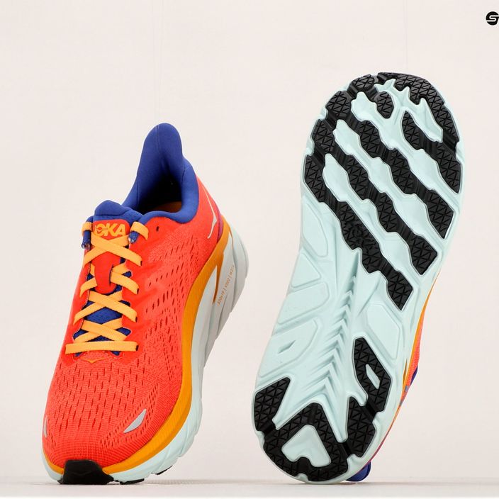 Γυναικεία παπούτσια για τρέξιμο HOKA Clifton 8 πορτοκαλί 1119394-FBLN 17