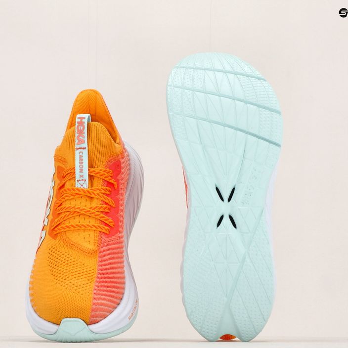HOKA ανδρικά παπούτσια για τρέξιμο Carbon X 3 πορτοκαλί 1123192-RYCM 12