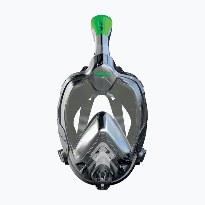 SEAC Libera μαύρη/πράσινη lime full face μάσκα για κατάδυση με αναπνευστήρα 2
