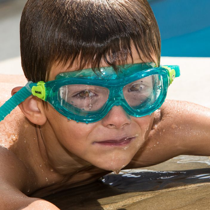 Παιδική μάσκα κολύμβησης SEAC Matt torqoise 6