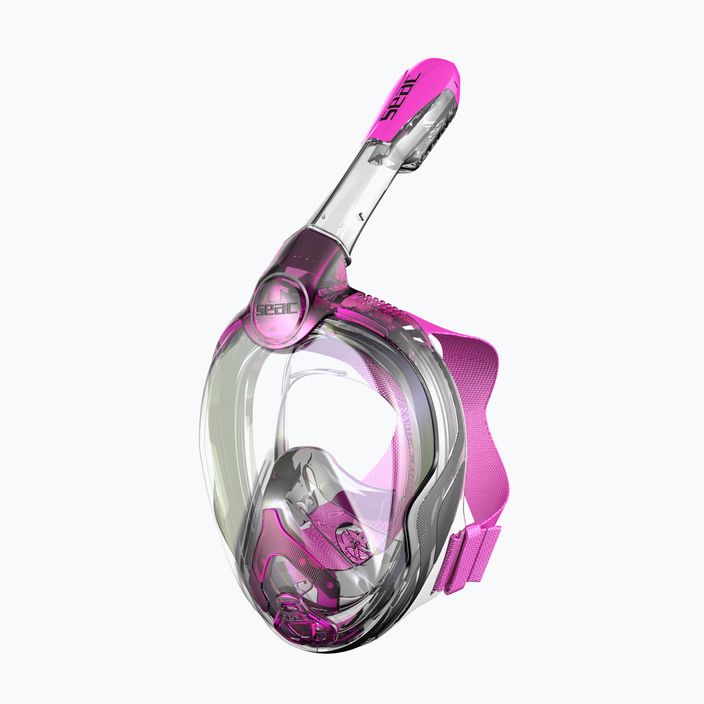 SEAC Magica μαύρη σιλικόνη/ροζ παιδική μάσκα full face για κολύμπι με αναπνευστήρα