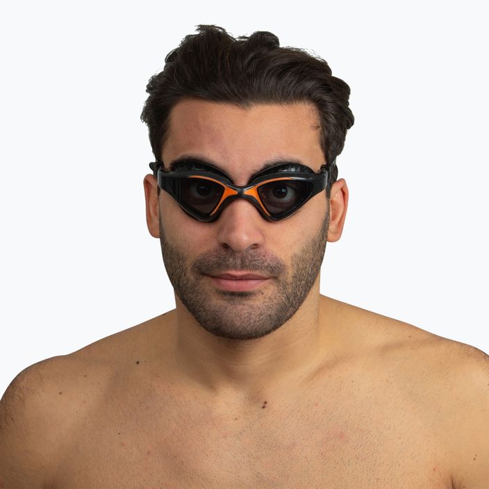 Μαύρα/πορτοκαλί γυαλιά κολύμβησης SEAC Lynx 3