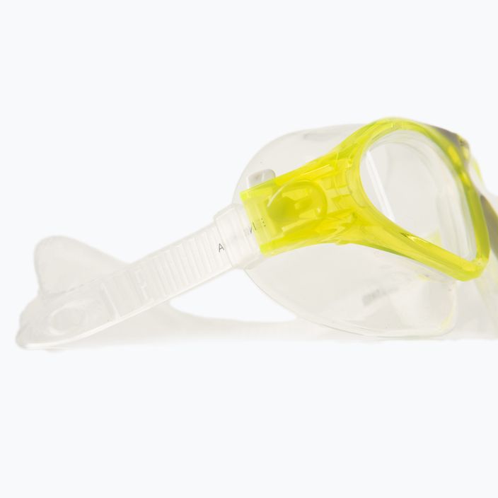 Παιδική μάσκα κολύμβησης SEAC Vision Jr κίτρινη 3